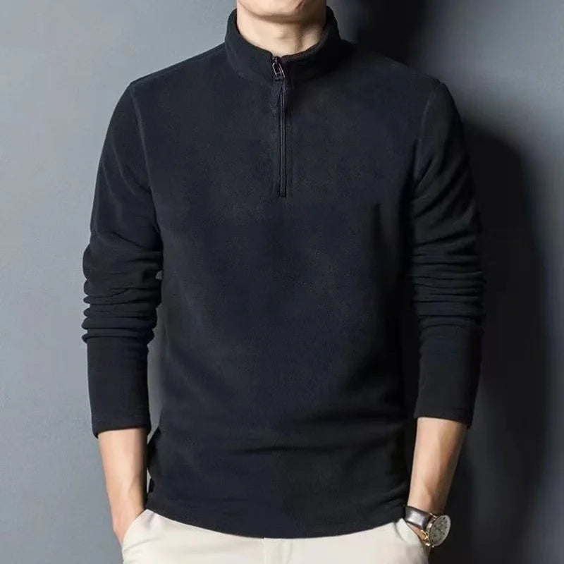 Half Zip Polo Sweatshirt